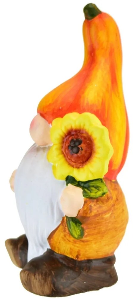 Kerámia manó napraforgóval, 7,5 x 17 x 7,5 cm
