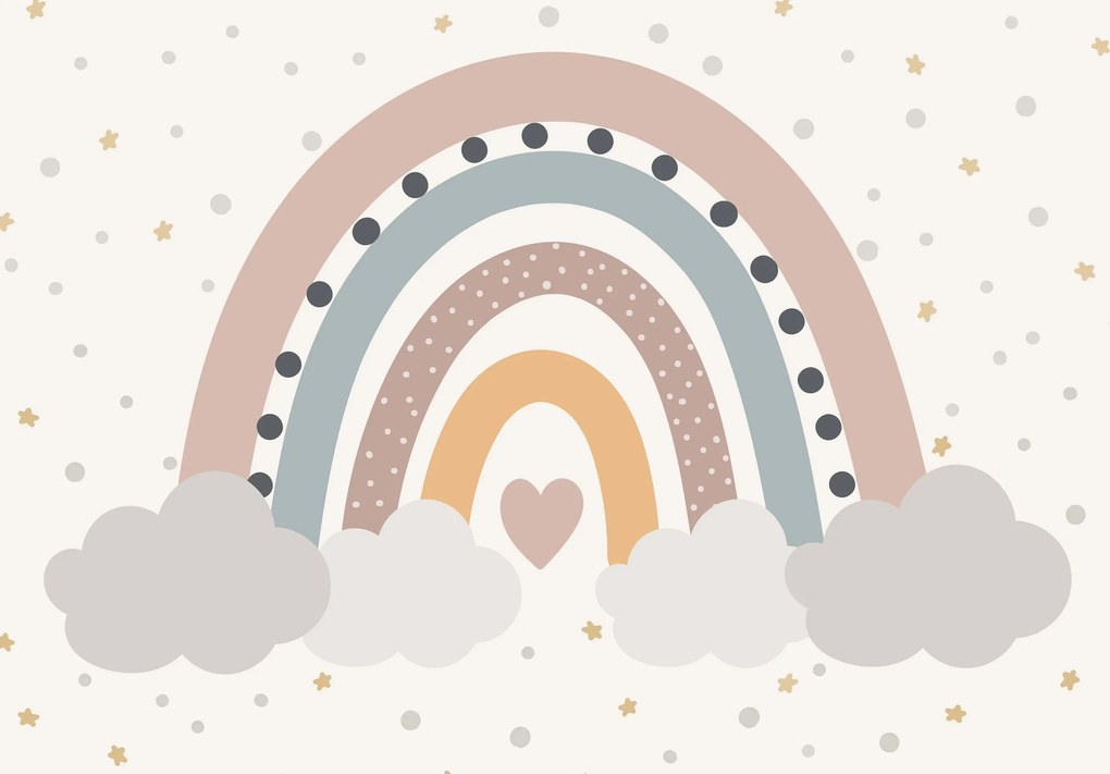 Fotótapéta Gyerekeknek szivárvány tapéta Ég 208 x 146