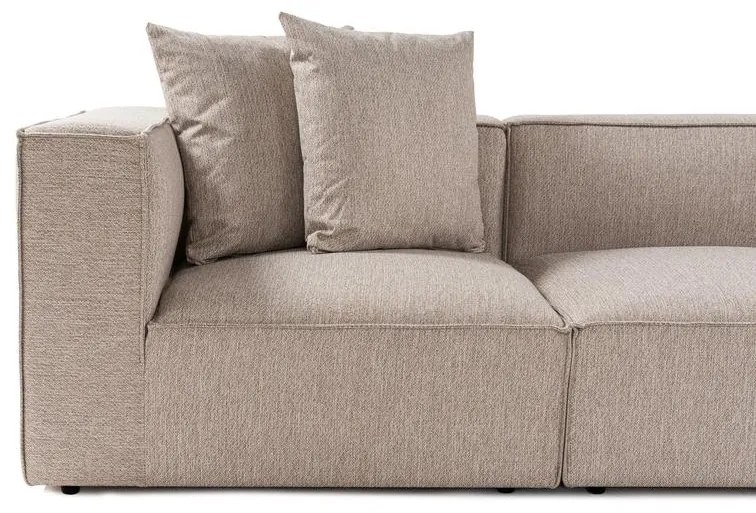 Sarokkanapé Sora (L1-O1-O1-1R-POUFFE ) - Homok Bézs