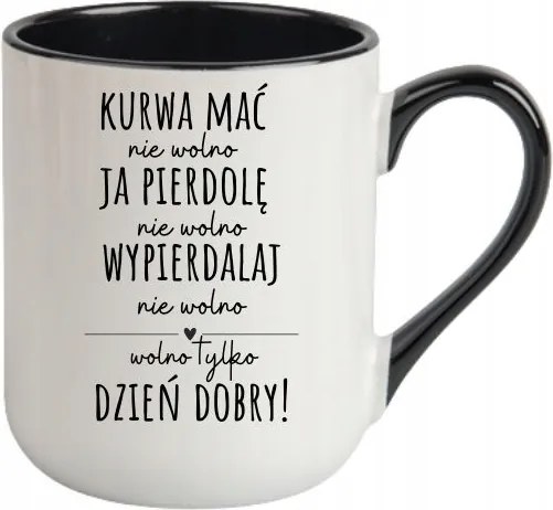Bögre Fehér, Fekete Cofee Vicces Ajándék Csak Jó Reggelt