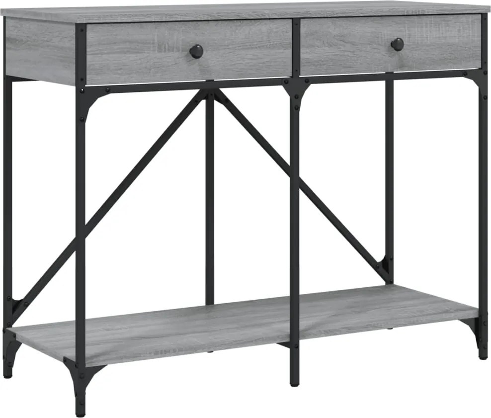 vidaXL szürke sonoma színű szerelt fa tálalóasztal 100 x 39 x 78,5 cm