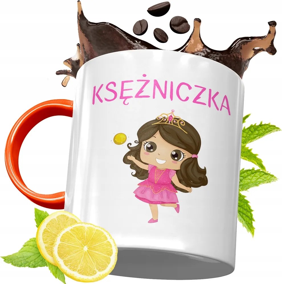 Narancssárga Bögre Gyerekeknek Gyereknapra, fényképes nyomattal