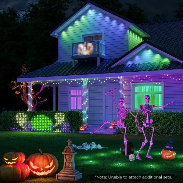 Govee - LED RGBIC Kültéri világító háló 143x85cm Wi-Fi Matter IP65