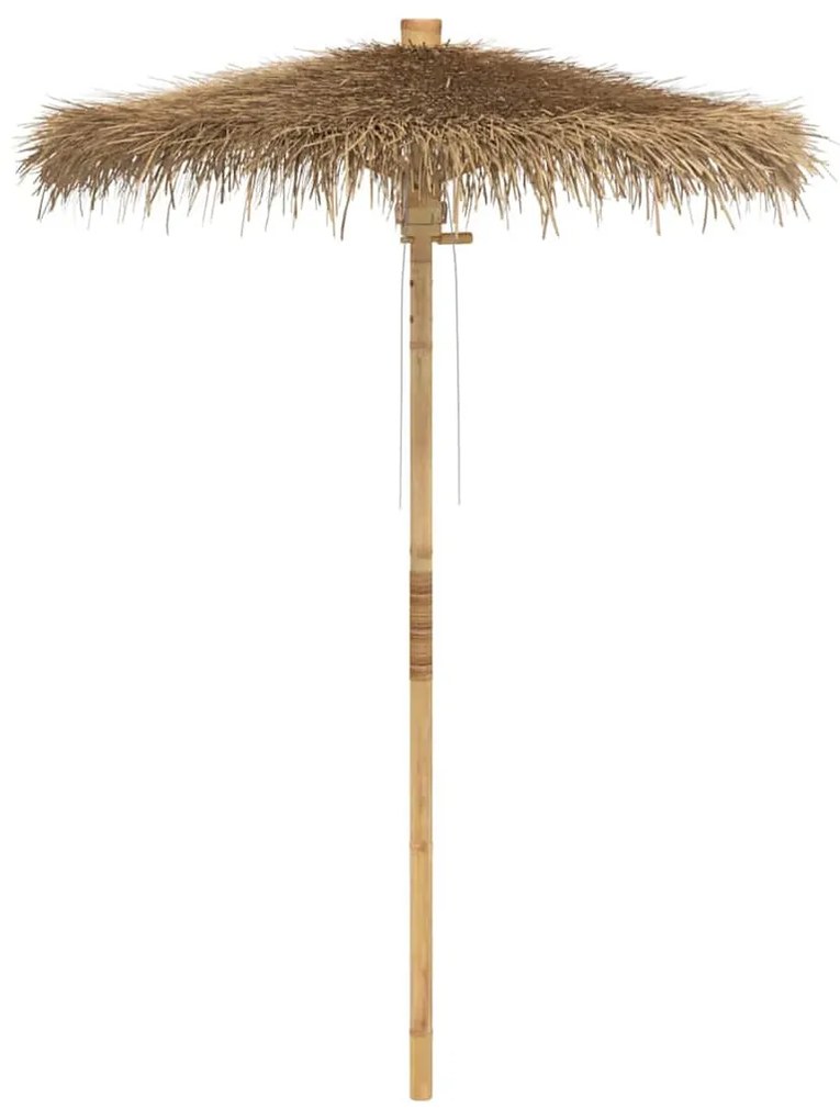 bambusz tiki esernyő banánlevél ernyővel 150 cm