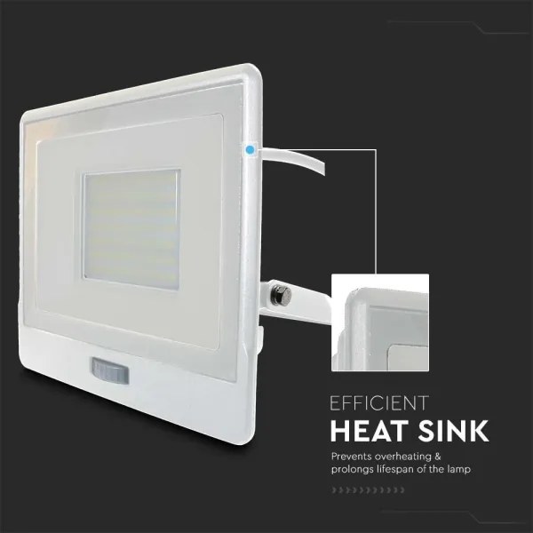 LED Reflektor érzékelővel LED/50W/230V 4000K IP65 fehér