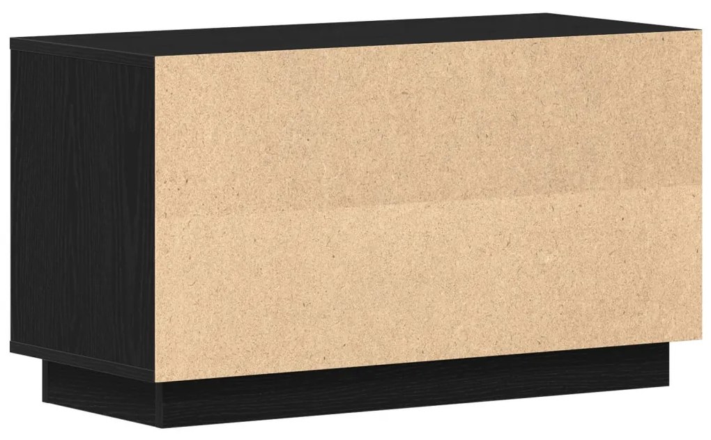 TV Szekrény Fekete Tölgy 80x35x45 cm Műcserép