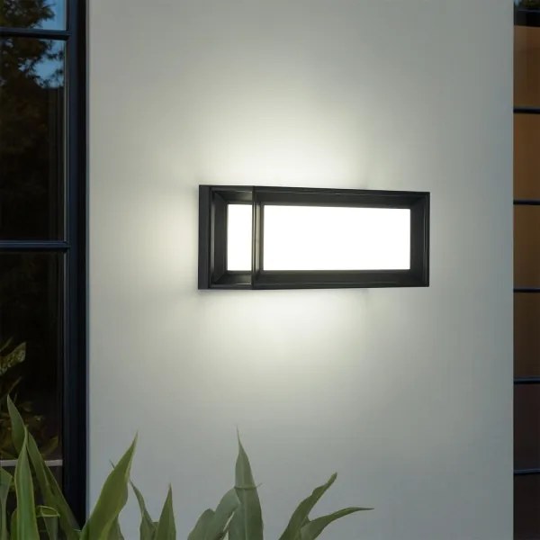 Brilagi - PARKER LED kültéri fali lámpa érzékelővel LED/12W/230V fekete IP44