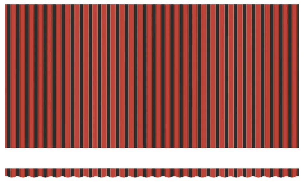 Behúzható napellenző 600 × 300 cm narancssárga és barna