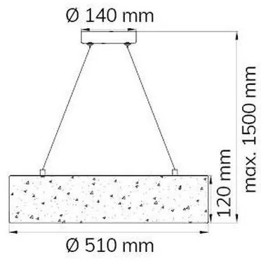 Wofi 6370.01.70.7000 - LED Csillár zsinóron LEIKA LED/21W/230V