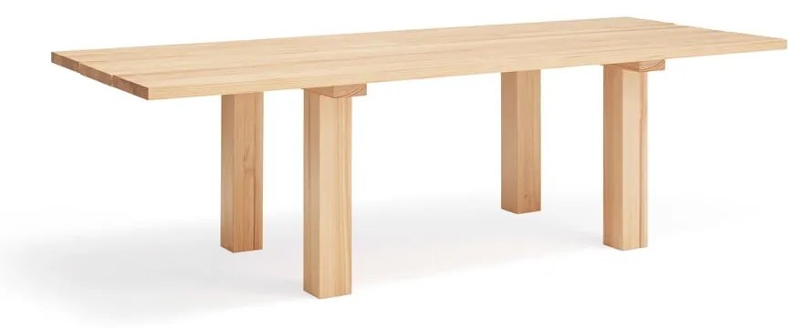 Étkezőasztal borovi fenyő asztallappal 100x260 cm Banda – Teulat