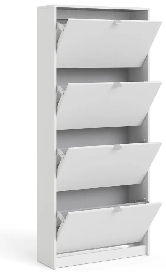 Fehér billenő ajtós cipőtartó Shoes – Tvilum