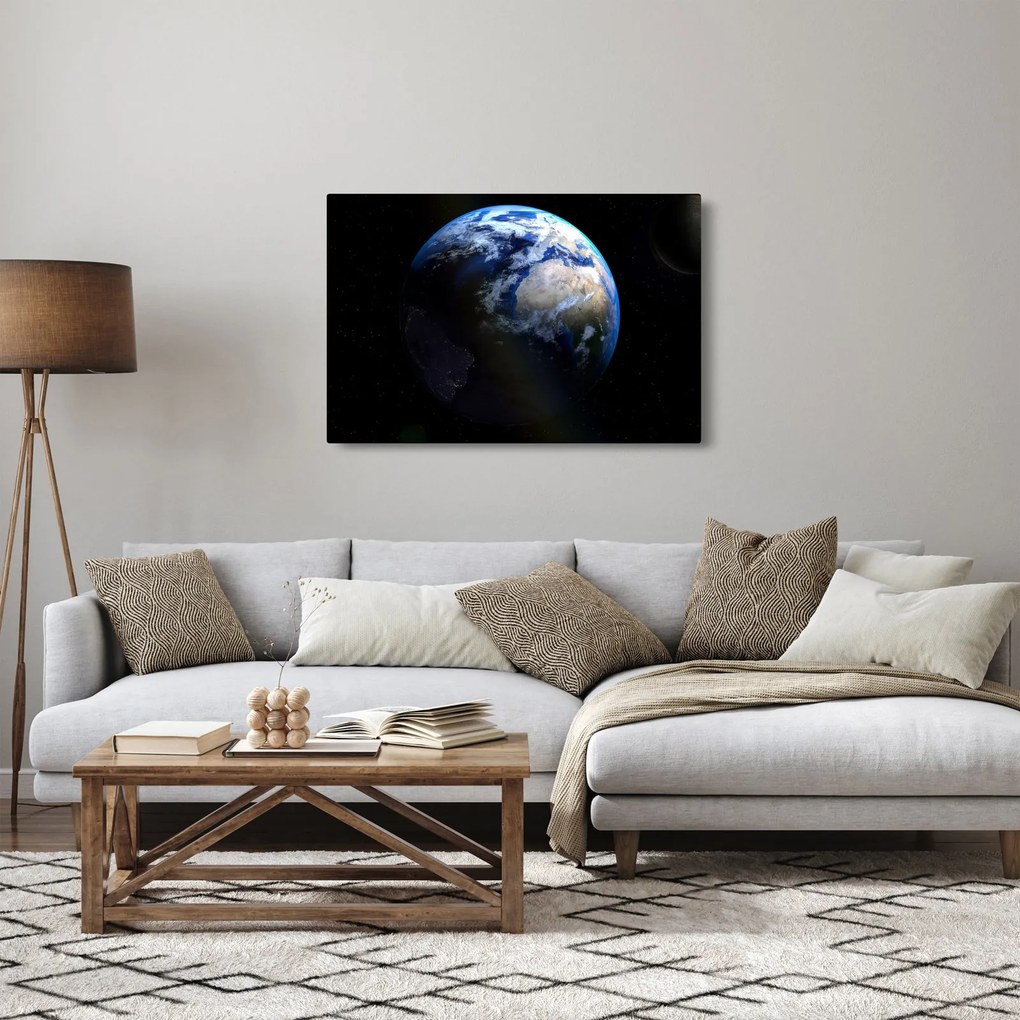 Föld és a Hold képe (90x60 cm)