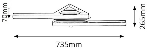 Rabalux 5895 - LED Fürdőszobai fali lámpa ANTONIA 2xLED/12W