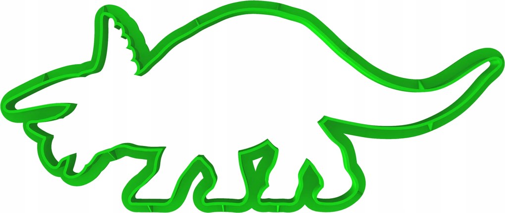 Forma Lyukasztó Mézeskalács kiszúró Dinoszaurusz Triceratops 14cm