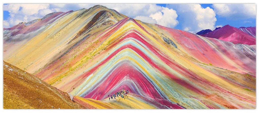 Kép - Rainbow Mountain, Peru (120x50 cm)