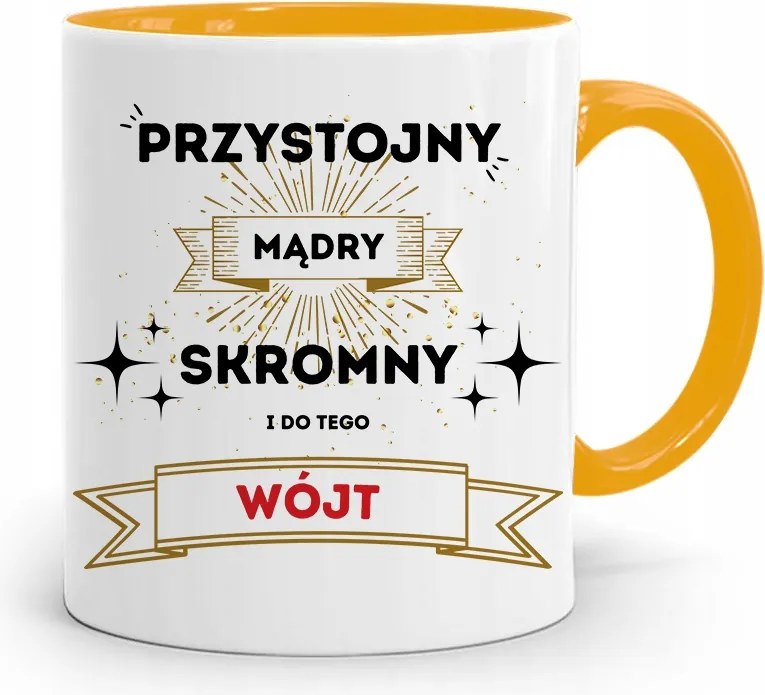 Bögre Sárga Ajándék Jóképű Okos Nyomtatott Fényképes