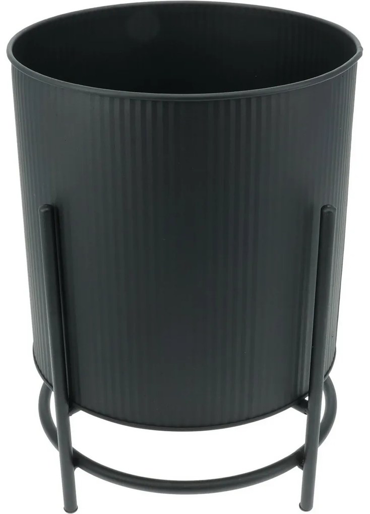 Celano fém virágállvány-készlet, fekete, 2 db