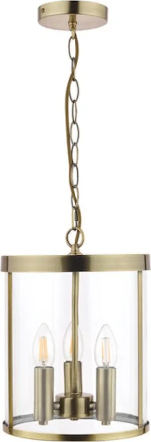 LAURA ASHLEY 3675409-Q SELBOURNE Klasszikus Függesztett Lámpa Antik Sárgaréz E14 IP20