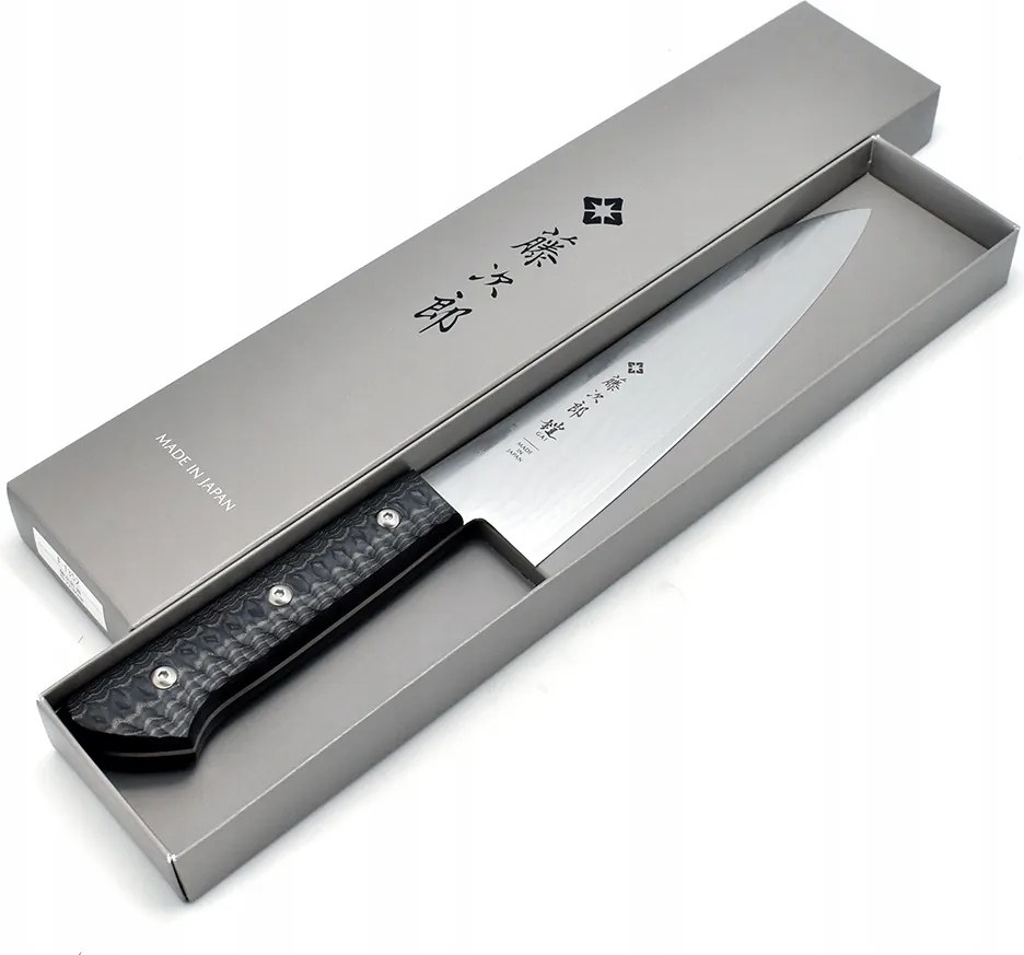 Japán séf kés Gyuto 180 Tojiro Gai VG-10 Damascus