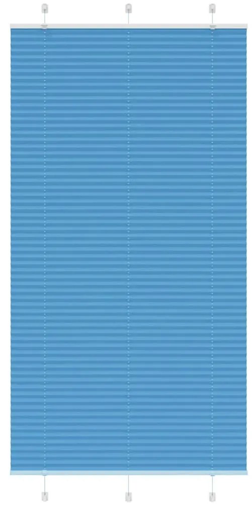 pliszírozott redőny kék 110x200 cm szövetszélesség 109,4 cm