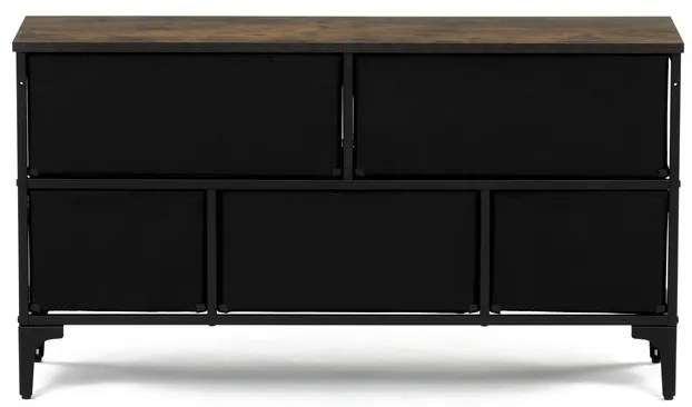 Többszínű MDF Komód 103×30×56 cm. AUK-W2103 BK