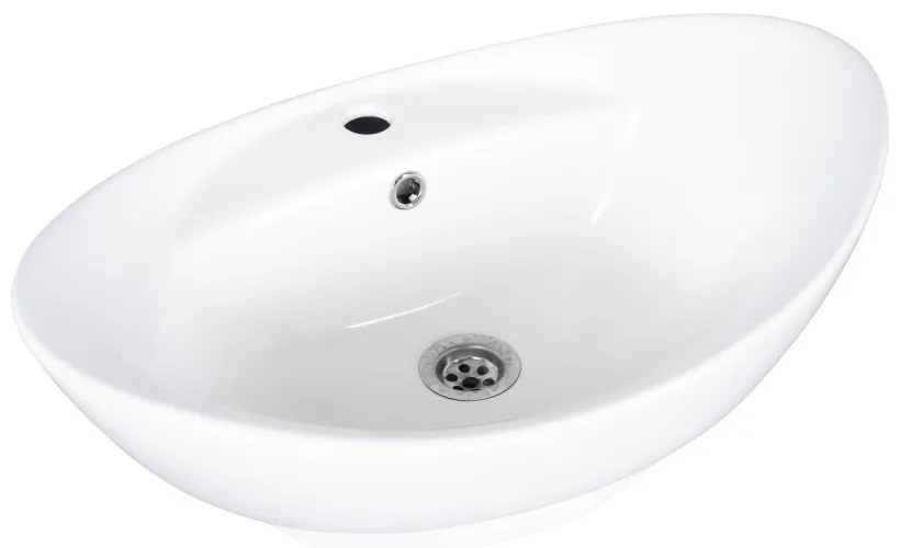 Eros GONDOLA - PULTRA ültethető - Top Counter - porcelán mosdó - 59 x 39 x 21 cm
