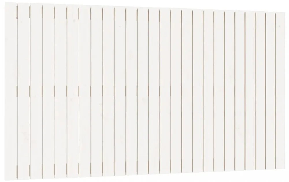 fehér tömör fenyőfa fali fejtámla 159,5x3x90 cm