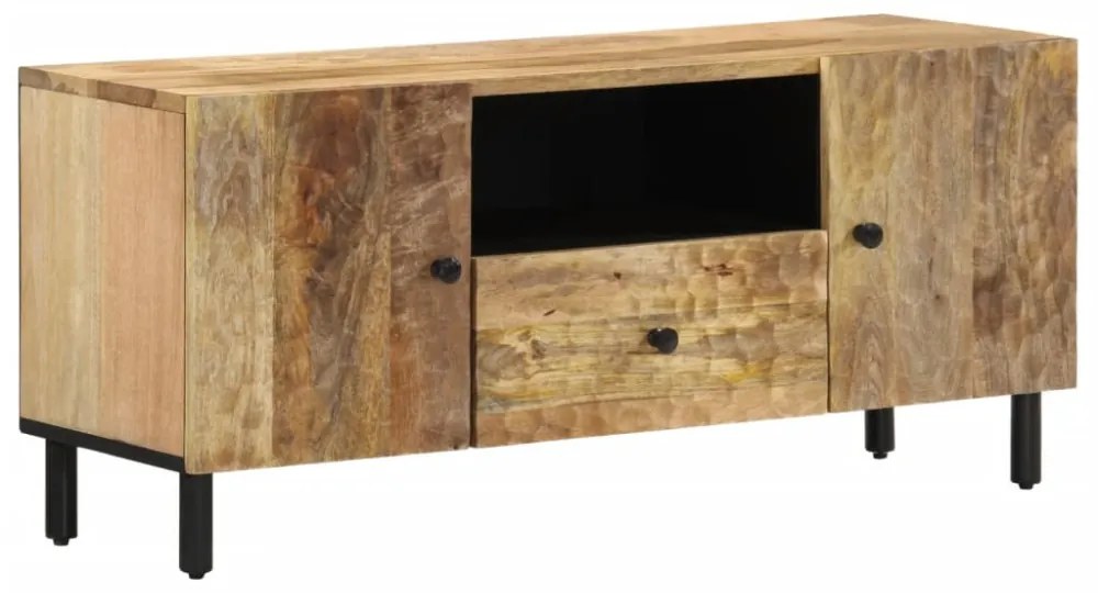 tömör mangófa TV-szekrény 105 x 33 x 46 cm