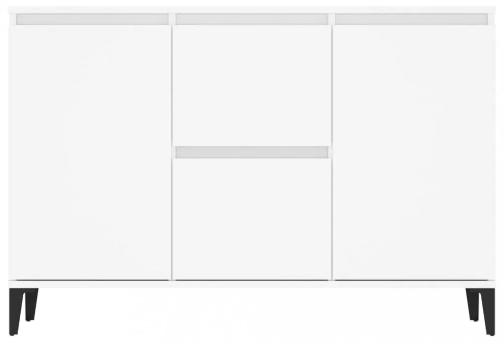 fehér szerelt fa tálalószekrény 102 x 35 x 70 cm