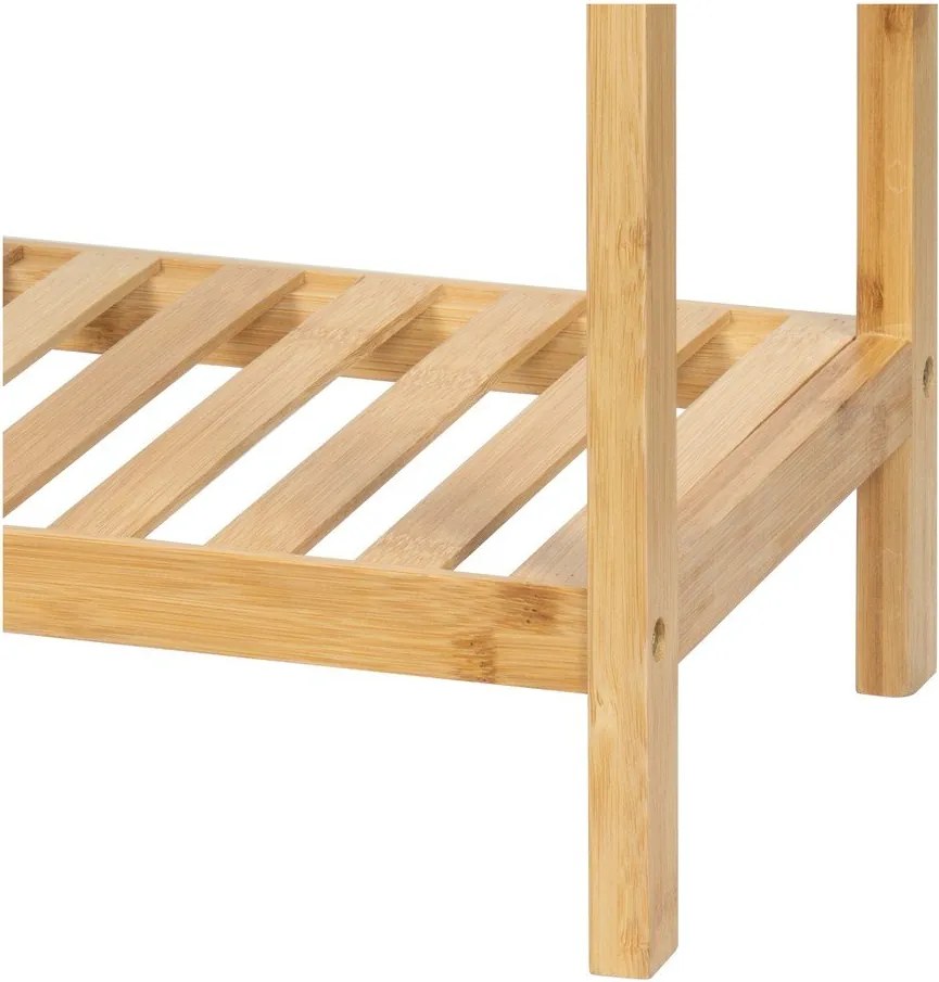 Natúr színű bambusz fürdőszobai polcos állvány 69x60 cm Skaren – Bonami Essentials