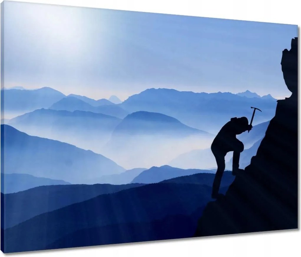 Vászonkép 80x60 Magashegyi hegymászás