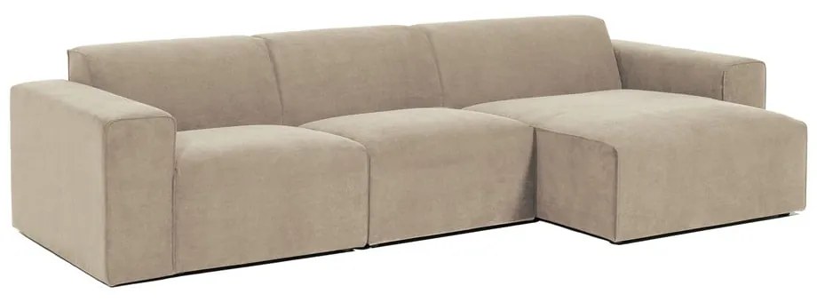 Sting bézs kordbársony sarokkanapé, jobb oldali - Scandic