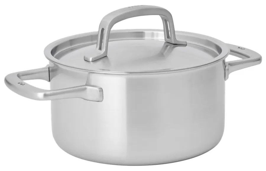 Indukciós tűzhelyhez alkalmas rozsdamentes acél edény fedővel 3 l Lucca 3.0 – FABINI