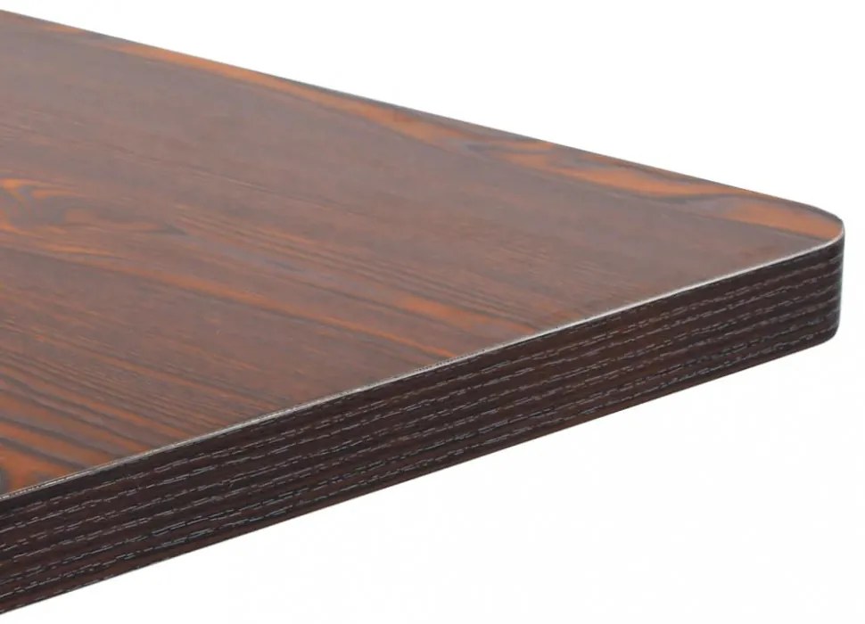sötétbarna MDF bisztróasztal 60 x 60 cm