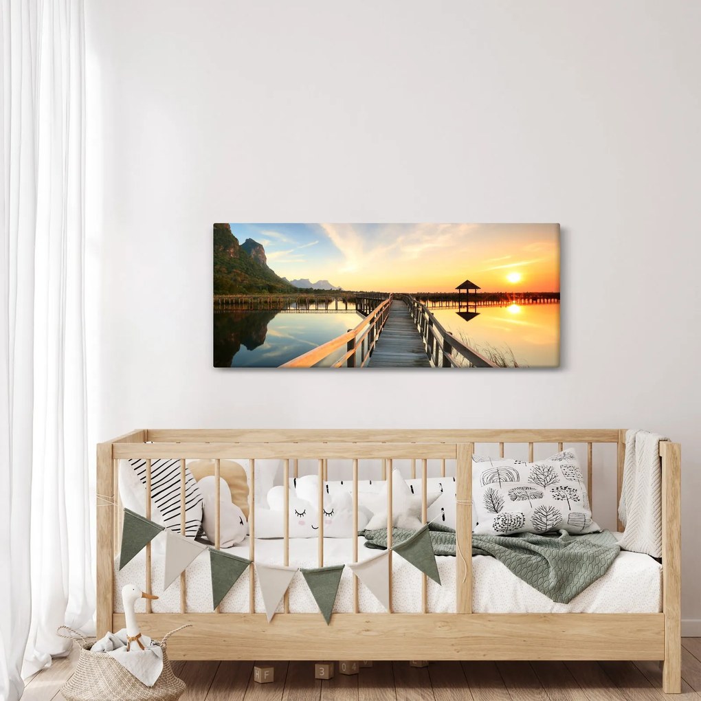 Kép egy gyaloghídról (120x50 cm)