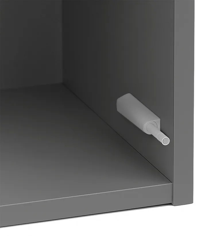 Boxie 1 ajtós fali szekrény 80x40x37 cm antracit