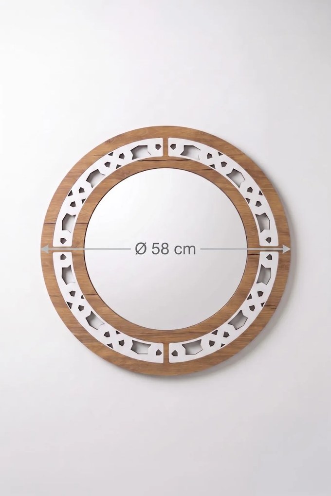 Tükör, wenge, Ø58 cm