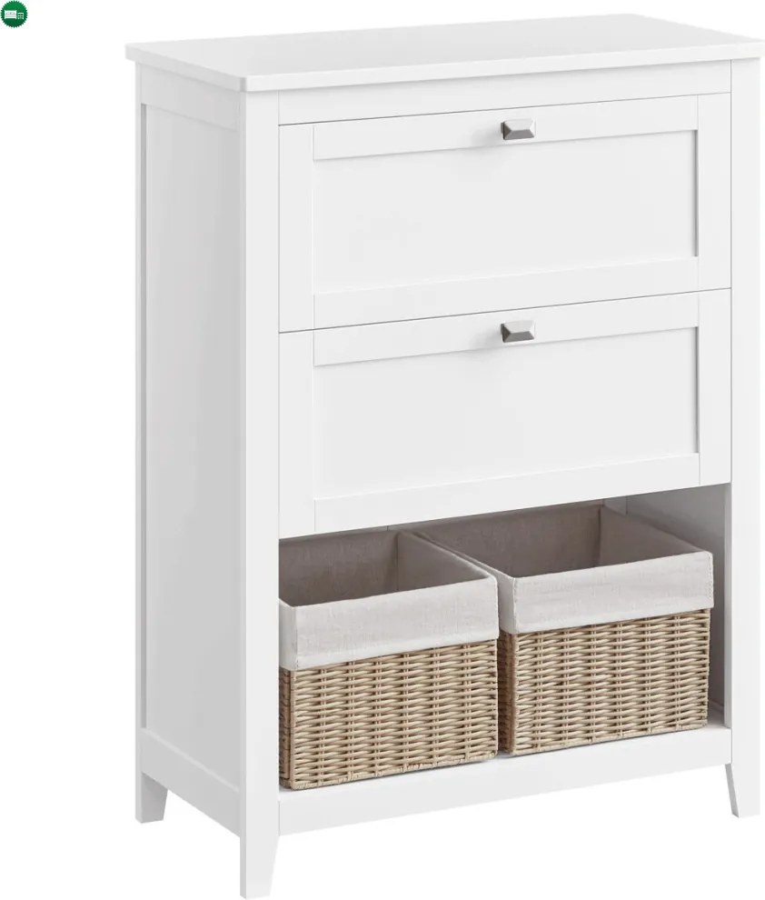 Koupelnová skříňka 60x30x80cm, mdf, bílá, AUK-E1054 WT