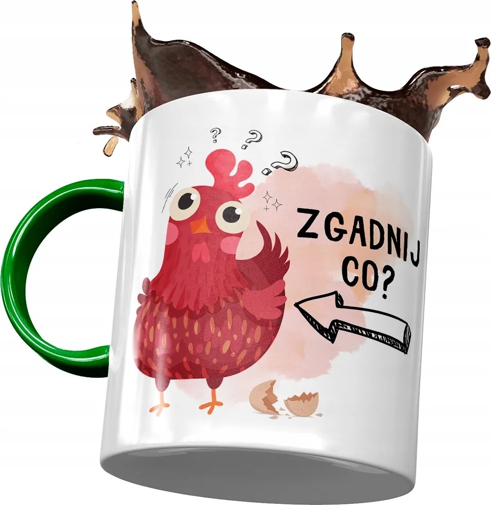 Bögre Zöld Vicces Találd ki Mit? Ajándék Nyomtatott Fotóval