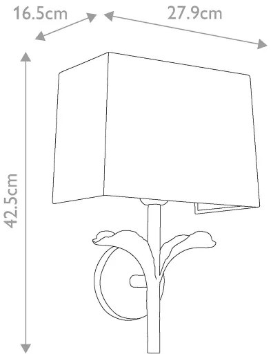 Feiss FE-GEORGIA1 - Fali lámpa GEORGIA 1xE27/60W/230V