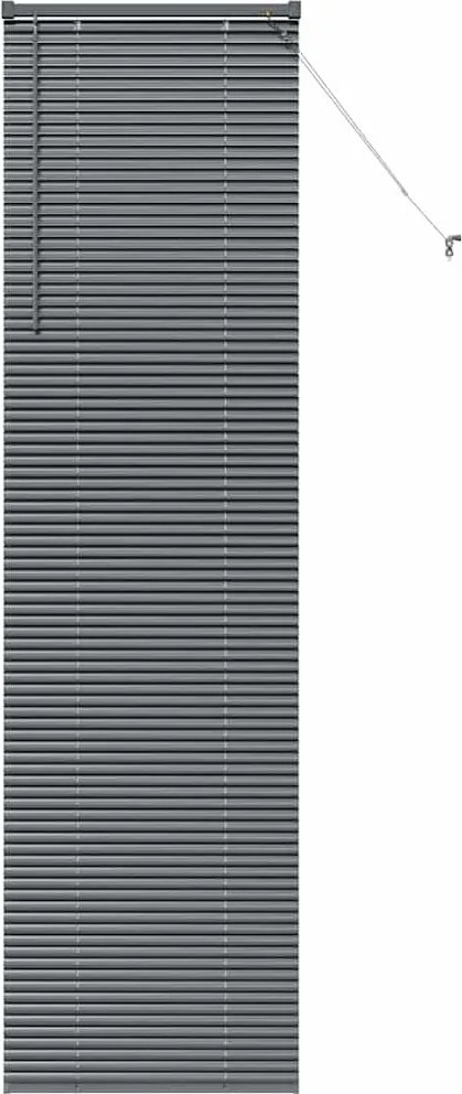 vidaXL Zsalugáter Redőnyök Sötétszürke 220 x 60 cm Alumínium
