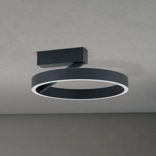 Orion - KOLK LED mennyezeti lámpatest, 40 W, 230 V, 2700/3000/4000 K, átmérő 40 cm, fekete