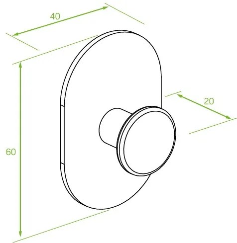 Laveo Miri, 1 törülközőtartó, matt fekete, LAV-ALM_711S