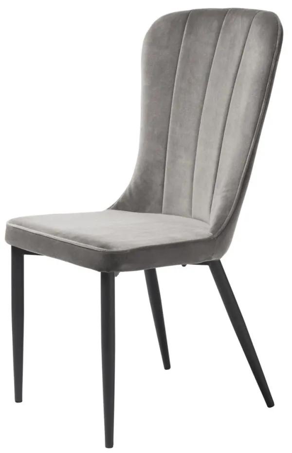 Stílusos szék Kendall szürke bársony