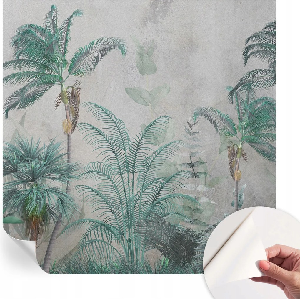 Dekoratív öntapadós fotótapéta Hálószobába Egzotikus oázis 250x250 cm