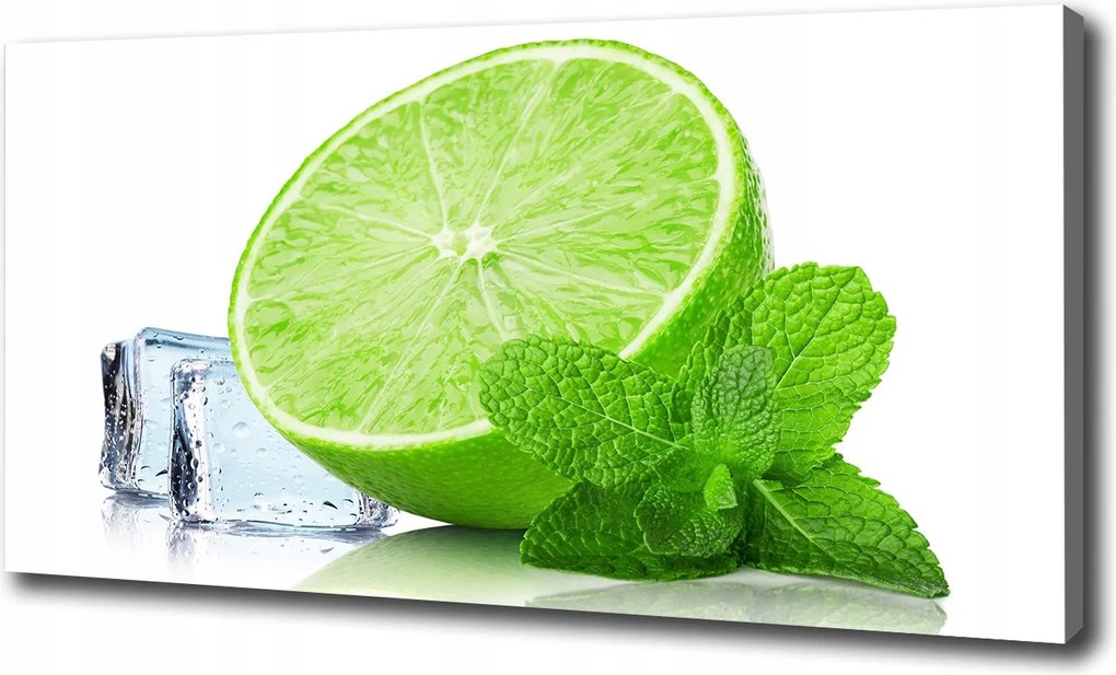 Vászonkép Lime jéggel 100x70 cm