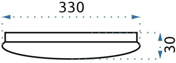 Szerszámlámpa - LED mennyezeti lámpa 33cm kerek APP756-1C, fehér, OSW-06514