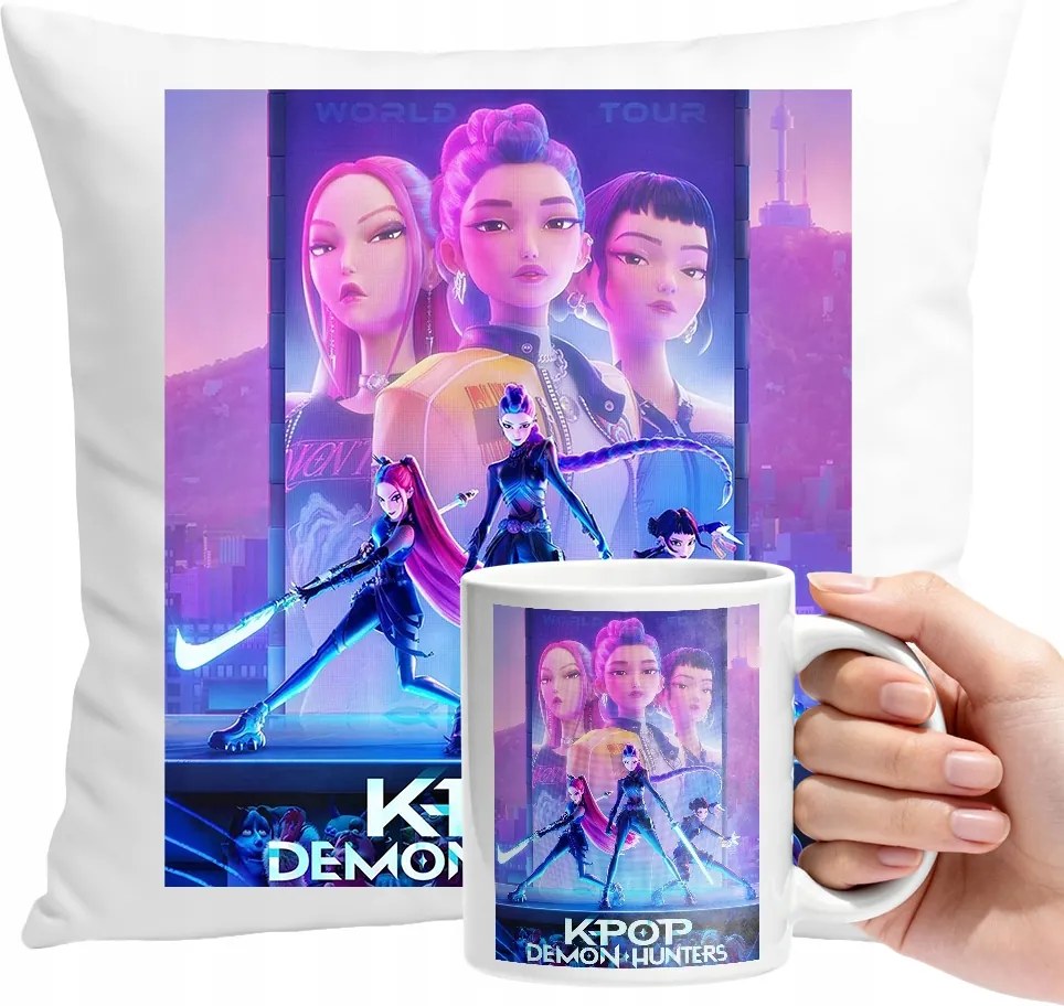 Bögre Szett Párna K-pop Démonvadász Születésnap Ajándék Szöveg