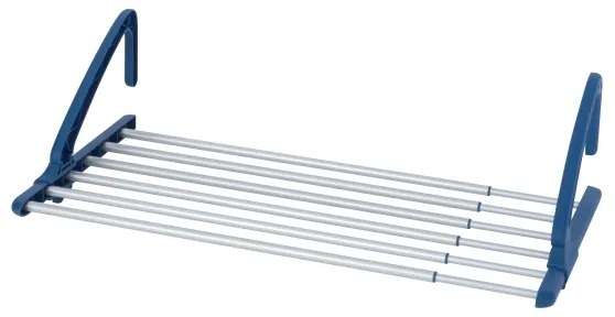 WENKO 63005800 - Ruhaszárító 37,5x21 cm rozsdamentes acél/ezüst/kék
