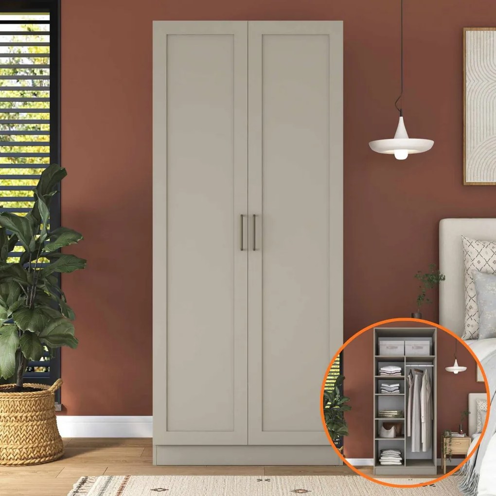 Gardróbszekrény, 90 cm – BA308